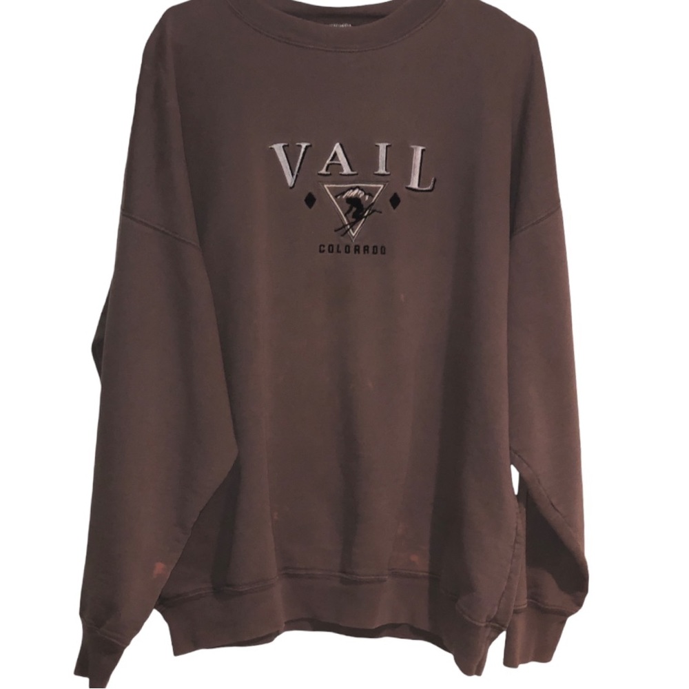 Vintage distressed Vail CO crewneck